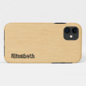 Coques Case-Mate iPhone Couleur crème Arrière - plan de grain de bois (Dos (Horizontal))