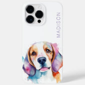 Coques Case-Mate iPhone Couleur d'aquarelle Beagle (Verso)