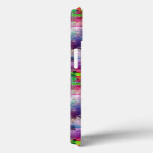 Coques Case-Mate iPhone Couleur d'aquarelle verte et violette (Verso / Droite)