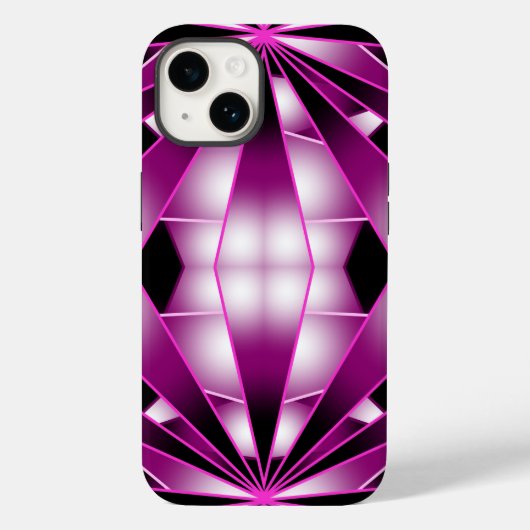 Coques Case-Mate iPhone Couleur de dégradé en perspective violet Rempli De (Verso)