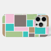 Coques Case-Mate iPhone Couleur de mode motif Rectangle Abstrait (Verso (horizontal))
