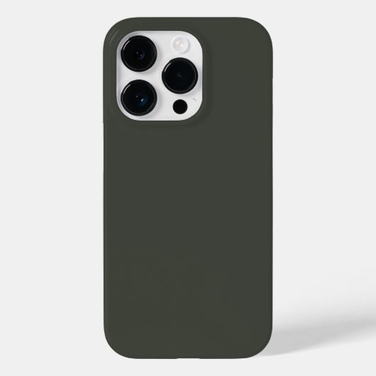 Coques Case-Mate iPhone Couleur de tendance - gris de forêt foncée (Verso)