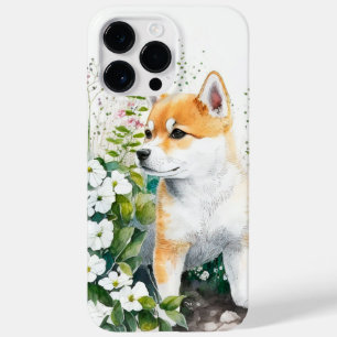 COQUE POUR POUR iPhone 14 PRO MAX COULEUR D'EAU ADORABLE ROUGE BLANC SHIBA INU PUPPY