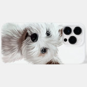 COQUES Case-Mate iPhone COULEUR D'EAU ADORABLE WEST HIGHLAND TERRIER BLANC (Verso (horizontal))