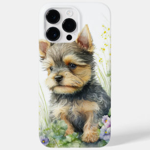 COQUE POUR POUR iPhone 14 PRO MAX COULEUR D'EAU ADORABLE YORKSHIRE TERRIER POPPY CHI