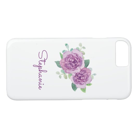 Coques Case-Mate iPhone Couleur d'eau violette Rose (Dos (Horizontal))