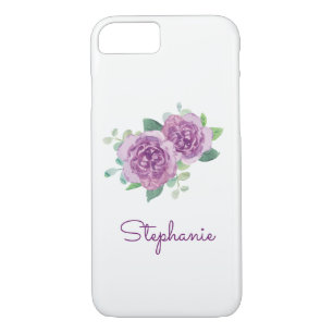 Coque iPhone 7 Couleur d'eau violette Rose