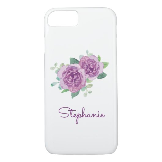 Coques Case-Mate iPhone Couleur d'eau violette Rose (Dos)