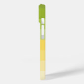 Coques Case-Mate iPhone couleur du bloc de dégradé de citron vert (Verso / Gauche)