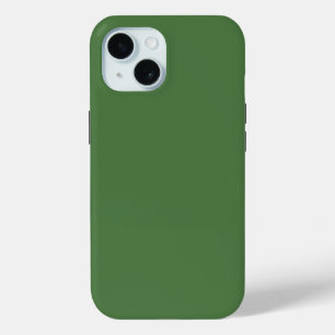 Coque Pour iPhone 15 Couleur ferme verte