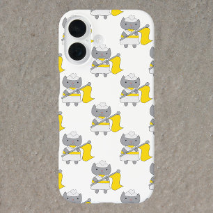 Coques iPhone 16 Couleur Garde Gris Chat Jaune et Blanc