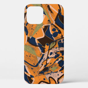 Case-Mate iPhone Case Couleur géométrique vintage fond transparent.