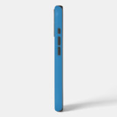 Coques Case-Mate iPhone Couleur glacée bleue glacée solide (Verso / Gauche)