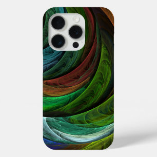 Coque iPhone 15 Pro Couleur Gloire Moderne Art Abstrait Motif Élégant