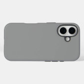 Coques Case-Mate iPhone Couleur gris uni (Verso (horizontal))