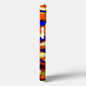 Coques Case-Mate iPhone Couleur imposante, combat orange et bleu (Verso / Droite)