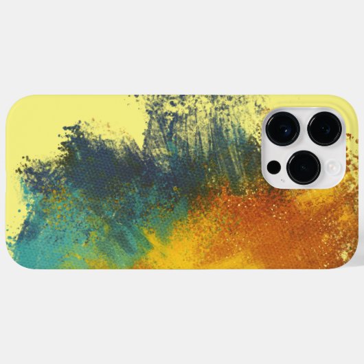 Coques Case-Mate iPhone couleur jaune (Verso (horizontal))