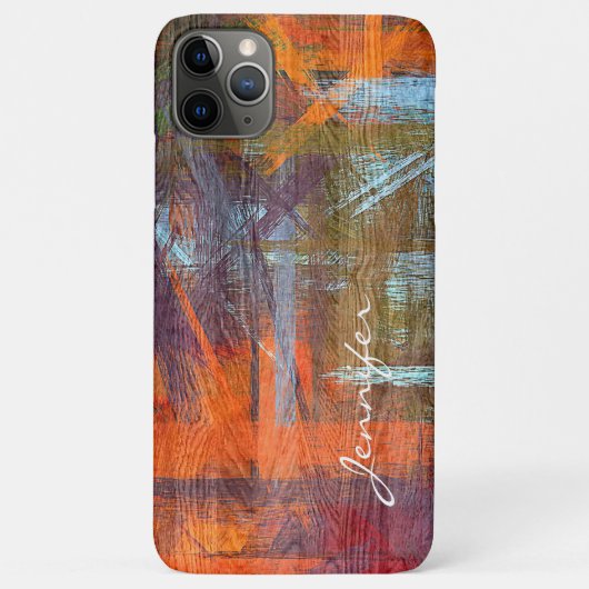 Coques Case-Mate iPhone Couleur Moderne Grain en Bois Look #2 (Dos)