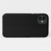 Coques Case-Mate iPhone Couleur noire unie (Dos (Horizontal))