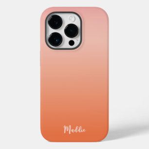 Coque Pour iPhone 14 Pro Couleur orange et chaude du coucher du soleil