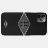 Coques Case-Mate iPhone Couleur personnalisée du monogramme HAMbWG (Dos (Horizontal))