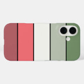 Coques Case-Mate iPhone Couleur Rouge Blanc Vert Noël Sur Papier Texté (Verso (horizontal))