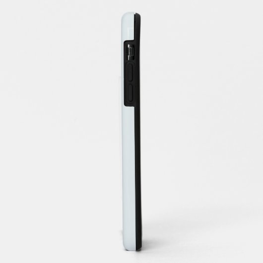 Coques Case-Mate iPhone Couleur solide blanche givrée | Nom minimal (Dos/Gauche)
