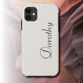 Coques Case-Mate iPhone Couleur solide blanche | Nom minimal