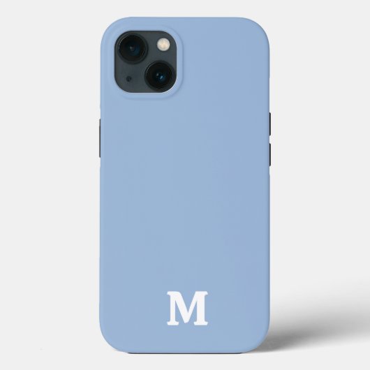 Coques Case-Mate iPhone Couleur solide bleu cérulean (Verso)