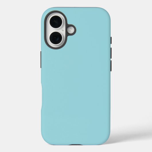 Coques Case-Mate iPhone Couleur solide bleu ciel doux (Verso)