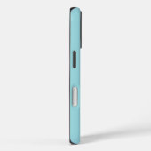 Coques Case-Mate iPhone Couleur solide bleu ciel doux (Verso / Droite)