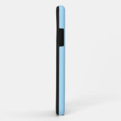 Coques Case-Mate iPhone Couleur solide bleu glace | Monogramme minimal (Dos/Droite)