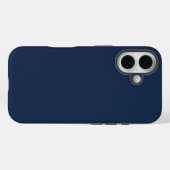 Coques Case-Mate iPhone Couleur solide bleu marine (Verso (horizontal))
