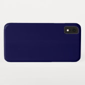 Coques Case-Mate iPhone Couleur solide : bleu marine (Dos (Horizontal))