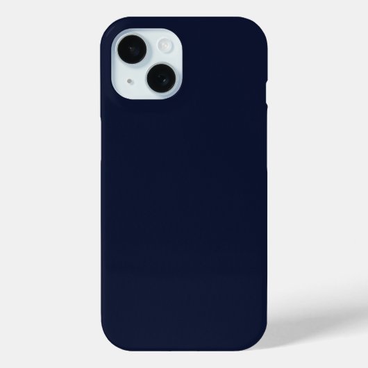 Coques Case-Mate iPhone Couleur solide bleu marine de minuit (Verso)