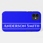Coques Case-Mate iPhone Couleur solide bleu néon (Dos (Horizontal))