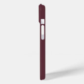 Coques Case-Mate iPhone Couleur solide bordeaux (Verso / Gauche)