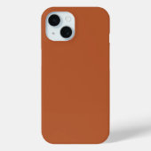 Coques Case-Mate iPhone Couleur solide Brown rouille rustique (Verso)