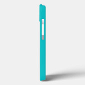 Coques Case-Mate iPhone Couleur solide clair turquoise (Verso / Gauche)