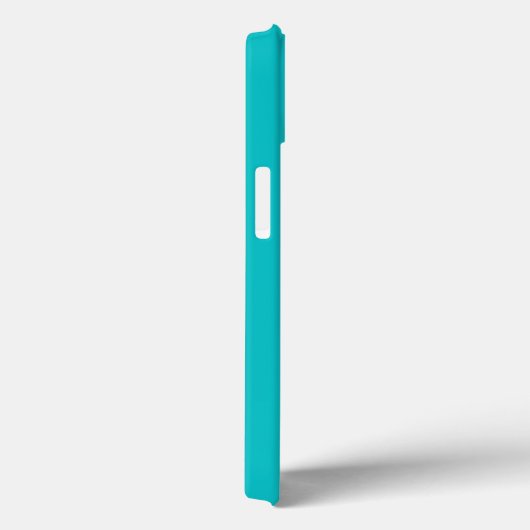 Coques Case-Mate iPhone Couleur solide clair turquoise (Verso / Droite)