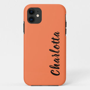 Case-Mate iPhone Case Couleur solide de corail néon Personnaliser