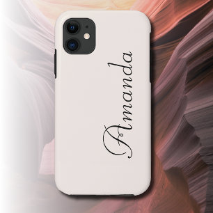 Case-Mate iPhone Case Couleur solide du coquillage Nom minimal