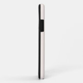 Coques Case-Mate iPhone Couleur solide du coquillage | Nom minimal (Dos/Droite)