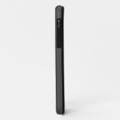 Coques Case-Mate iPhone Couleur solide gris charbon | Nom minimal (Dos/Gauche)