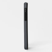 Coques Case-Mate iPhone Couleur solide gris fer | Nom minimal (Dos/Gauche)