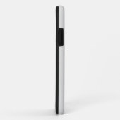 Coques Case-Mate iPhone Couleur solide gris platine | Nom minimal (Dos/Droite)