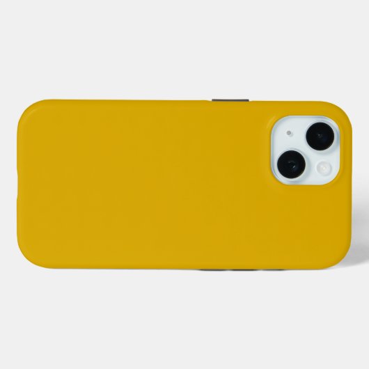 Coques Case-Mate iPhone Couleur solide jaune moutarde (Verso (horizontal))