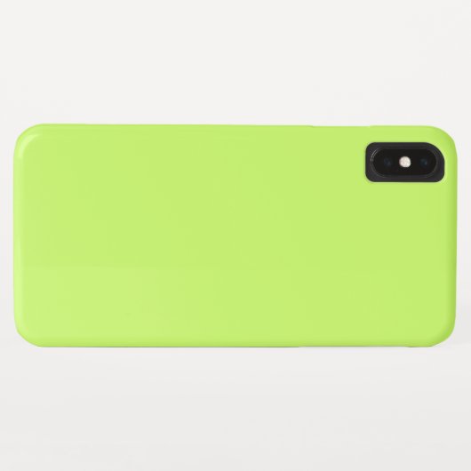Coques Case-Mate iPhone Couleur solide jaune vert clair (Dos (Horizontal))