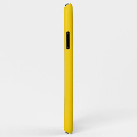 Coques Case-Mate iPhone Couleur solide jaune vif (Dos/Droite)