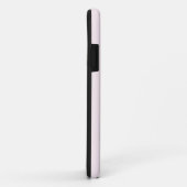 Coques Case-Mate iPhone Couleur solide Lavender Blush | Monogramme minimal (Dos/Droite)